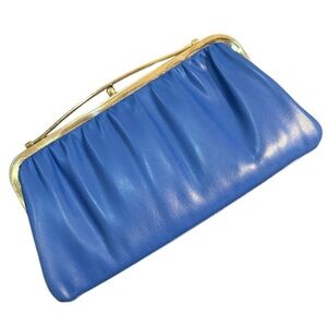 Vintage Blue Clutch Handbag